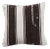 Striped White & Brown Kilim Pillow For Sale