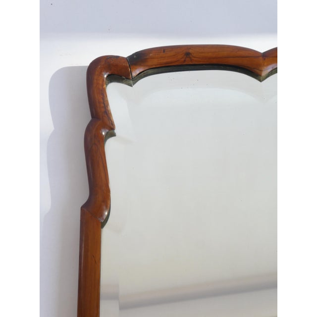 Antique Dutch Scalloped Mirror with Beveled Glass For Sale - Image 6 of 12