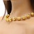 Vintage 19.2k Gold Vintage Portuguese Beads Statement Necklace For Sale - Image 9 of 12