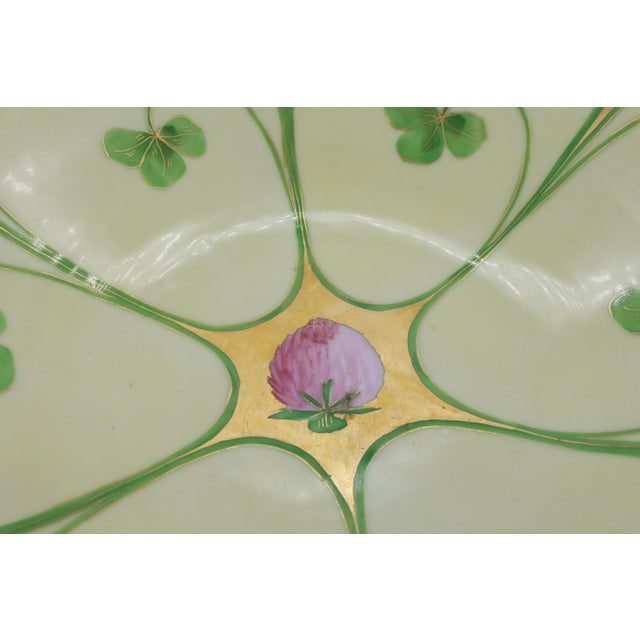 Ceramic 1891-1911 Limoges Porcelain Punch Bowl With Original Stand For Sale - Image 7 of 10