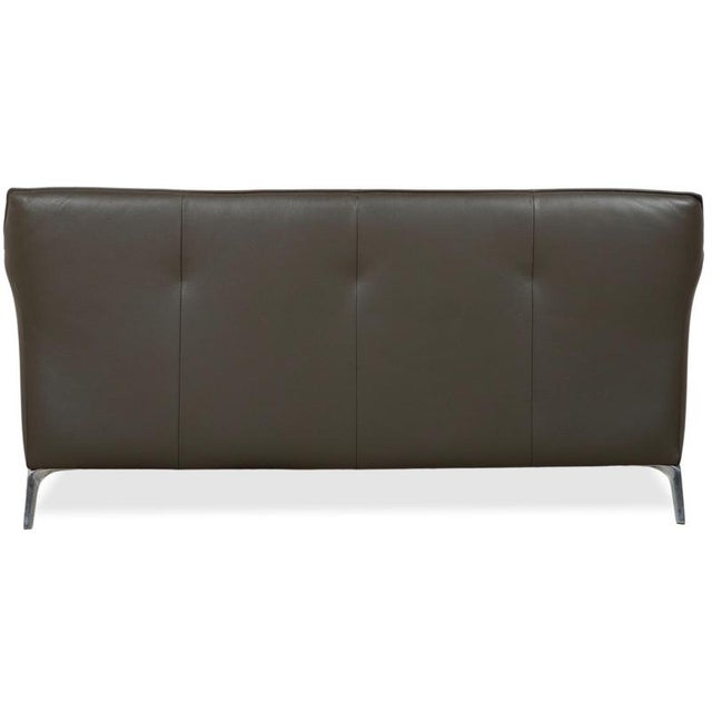 Mayon 3-Seater and 2-Seater Sofas in Dark Green Leather from Leolux, Set of 2 For Sale - Image 17 of 18