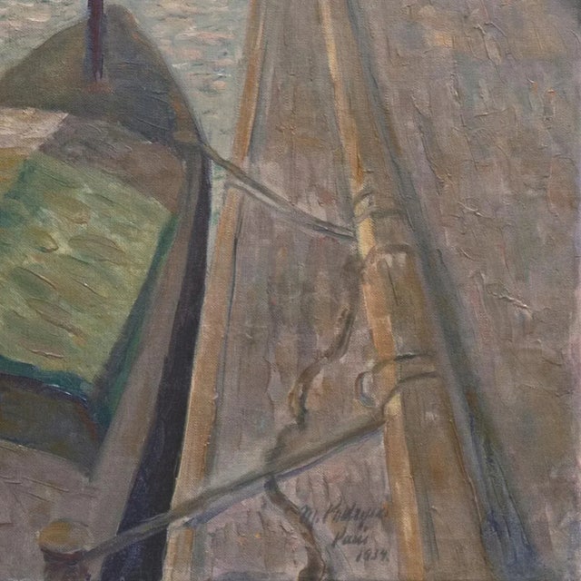 'Sunset, Paris' by Misha Podryski, 1934, Russian-American, New York, Artist's Union, National Art Club For Sale - Image 4 of 13