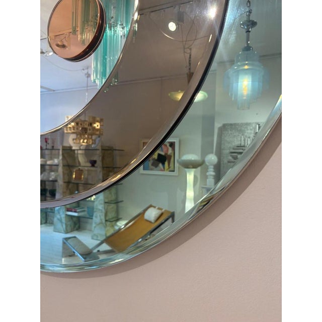 Vintage Round Mirror, Italy, 1980s For Sale - Image 3 of 8