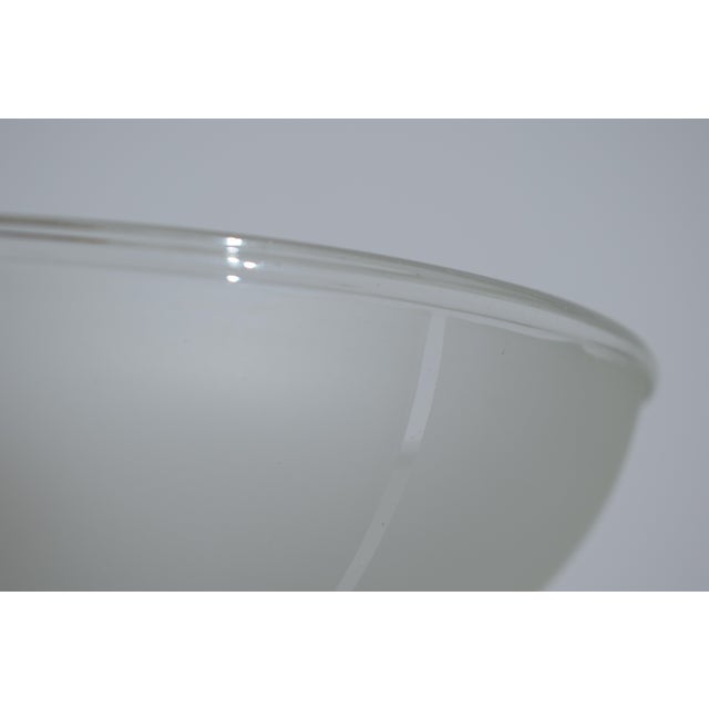 Vintage Glass Disc Pendant Light, 1940s For Sale - Image 9 of 11