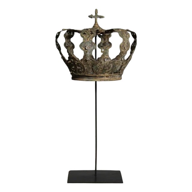 Imperial Decorative Crown with Stand For Sale