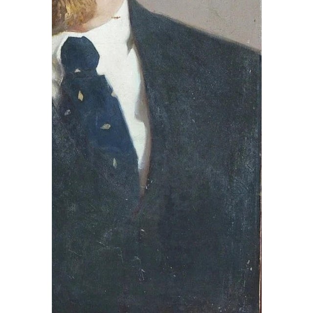 Lenin Portrait Oil Painting, Soviet Socialist Realism, Ukrainian Artist 150-100 For Sale - Image 6 of 6