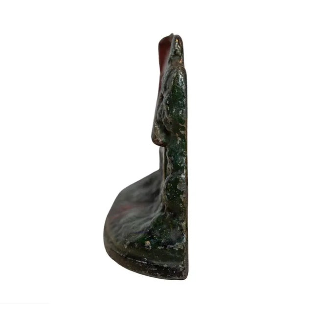 Early 20th Century Cape Cod Cottage Painted Cast Iron Doorstop, L.A.C.S. #730 For Sale - Image 6 of 7