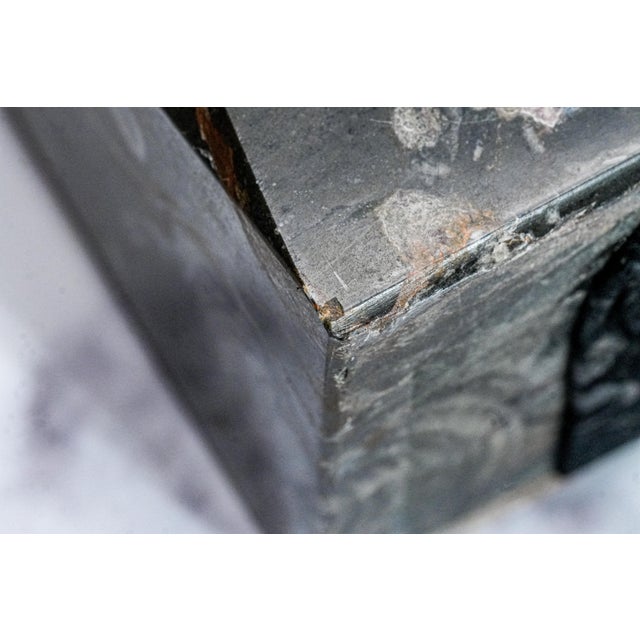 Commanding Art Deco Style Antique Bronze Panther Statue Sculpture Marble Base Luxury Home Decor For Sale - Image 16 of 18