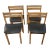 Mid-Century Danish Modern Set 4 Light Oak Chairs From Denmark For Sale