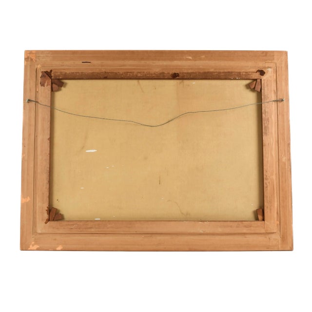 Mid 20th Century Framed Signed Zwartmond Harbor Scene Oil on Canvas For Sale - Image 5 of 9