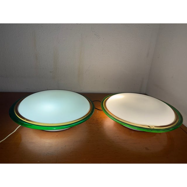 White Vintage Wall Lights in Murano, 1970, Set of 2 For Sale - Image 8 of 10