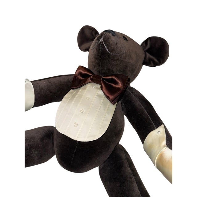 This is seems to be a Bridegroom Teddy Bear. * Made of the finest black mohair. * The bear is fully jointed, with five...