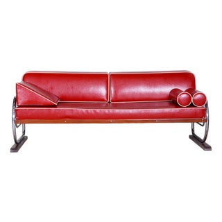 Czech Bauhaus Sofa attributed to Robert Slezák, 1930s For Sale