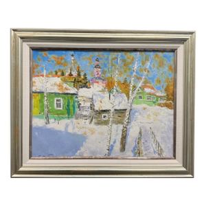 "Winter" by Evgeny Scherbah Oil on Canvas C. 1999