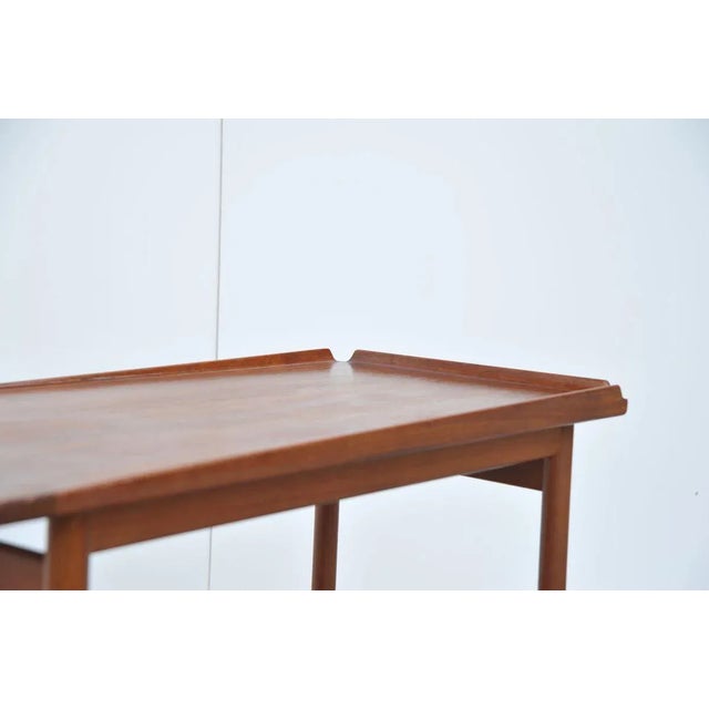 Brown Danish Teak Trolley in the Style of Arne Vodder, 1960s For Sale - Image 8 of 9