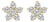 10K Yellow Gold 1/2 Cttw Lab Grown Diamond Star Stud Earrings For Sale
