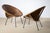 Mid-Century Modern Woven Rattan and Metal Cone Chairs, Italy, 1950s, Set of 2 For Sale - Image 4 of 10