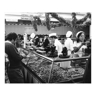 1973 Los Angeles Farmers Market Black and White Photograph For Sale