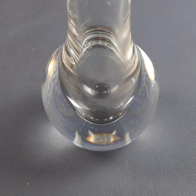 1970s Transparent Crystal Vase, 1970s For Sale - Image 5 of 11