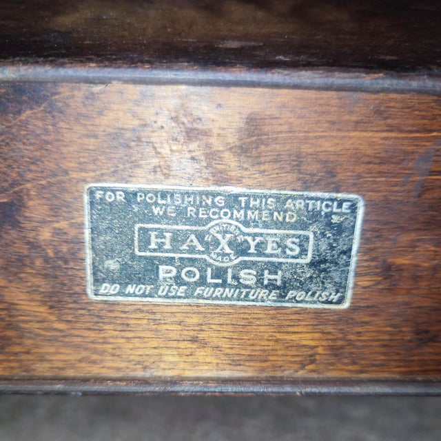 Vintage Double Wooden Magazine Rack by Haxyes, 1920s For Sale - Image 11 of 13