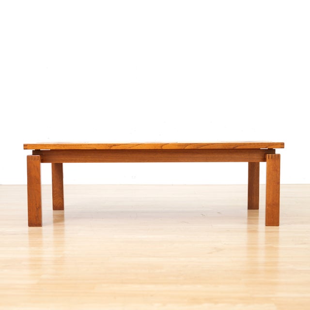 Mid-Century Modern 1970s Danish Modern Tile Top Coffee Table by Trioh For Sale - Image 3 of 12