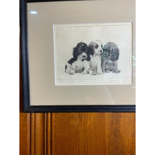 American Morgan Dennis , Charming 1930 Original Pencil Signed Etching For Sale - Image 3 of 10