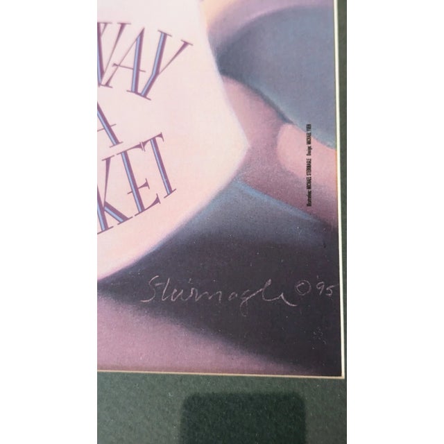 1995 Framed Poster "Broadway Cares/Equity Fights Aids. The 9th Annual Broadway Flea Market" For Sale In New York - Image 6 of 14