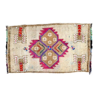 Vintage Mid Century Turkish Rug For Sale