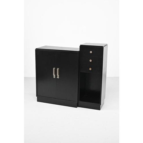 Art Deco Cabinet with Nickel Plated Handles For Sale - Image 3 of 13