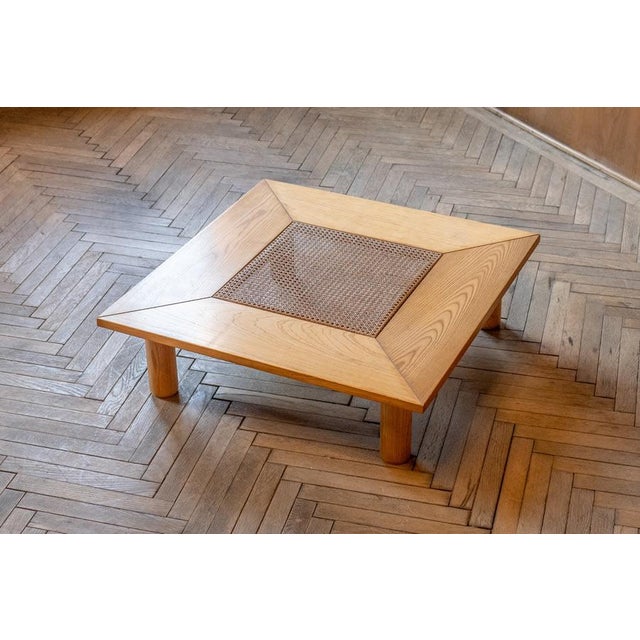 Wood & Rattan Living Room Set, Italy, 1970s, Set of 4 For Sale - Image 9 of 14