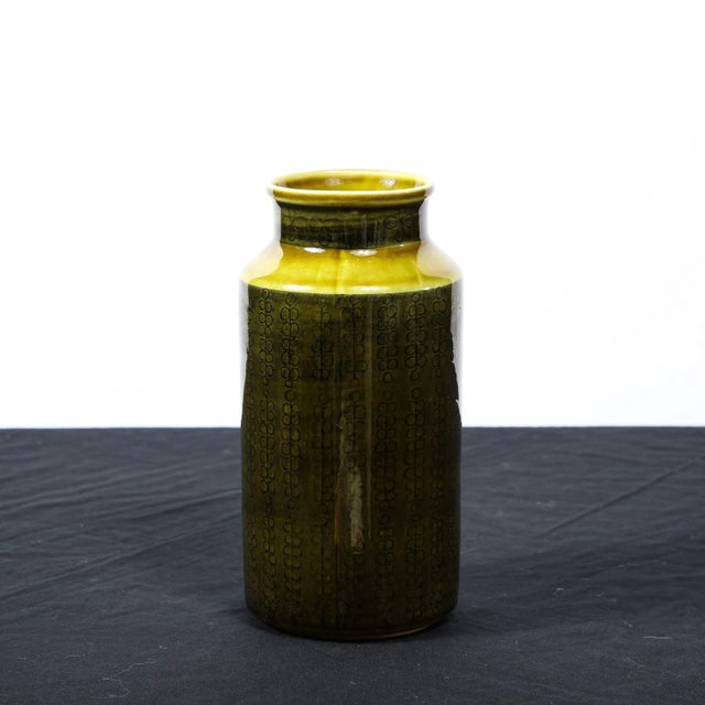 Ceramic Mid-Century Modern Ceramic Vase by Gunnar Nyland for Rorstrand Company For Sale - Image 7 of 11