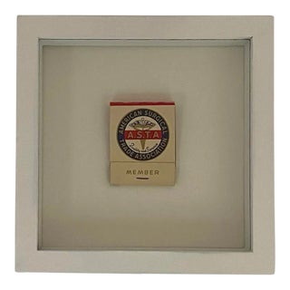 Vintage Framed Matchbook From the American Surgical Trade Association For Sale