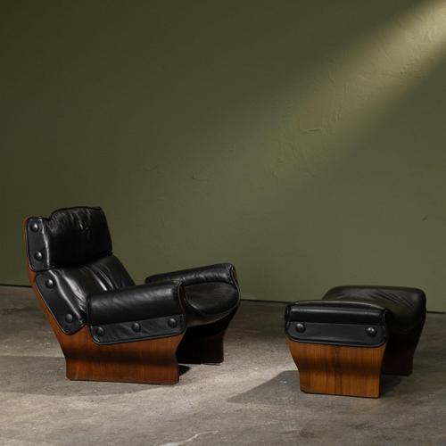 Set of Canada Armchair and Ottoman by Osvaldo Borsani for Tecno, Italy, 1965 For Sale - Image 10 of 10