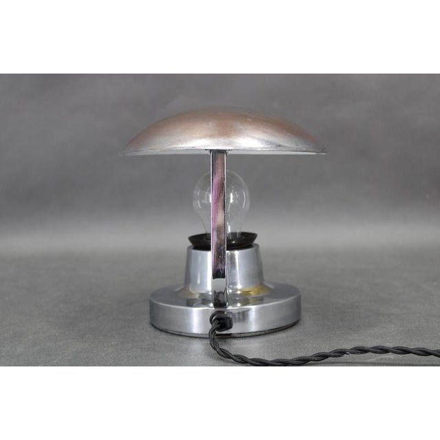 Bauhaus Adjustable Table Lamp from Napako, Czechoslovakia, 1940s For Sale - Image 4 of 12