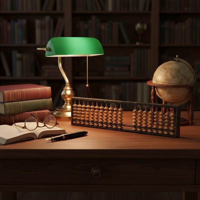 Antique Japanese Soroban Abacus-Wood Counting Frame-Meiji Taisho Office-Library For Sale - Image 11 of 11