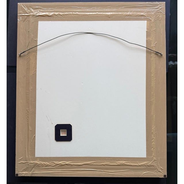 Framed Rare Japanese Woodblock Print Le Lotus Noir Chine by Paul Jacoulet For Sale - Image 10 of 16