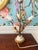 Mid 20th Century Hollywood Regency Alabaster Gilt Tole Table Lamp For Sale - Image 10 of 12