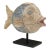 Hand-crafted from reclaimed wood, this large koi sculpture is a traditional symbol of harmony and luck. For Buddhists,...
