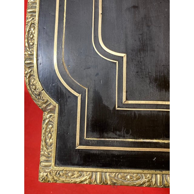 Black Napoleon III Game Console Table For Sale - Image 8 of 18