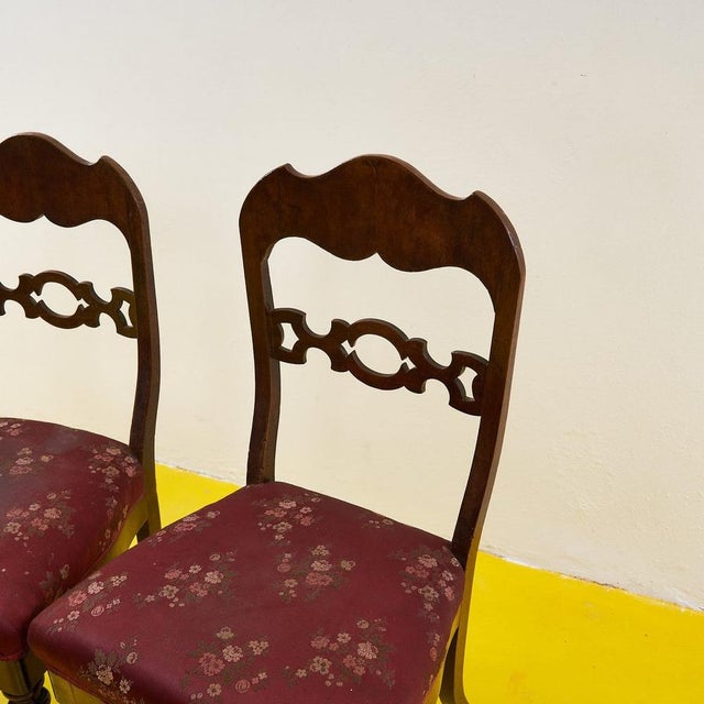 Brown Wooden Chairs, Set of 2 For Sale - Image 8 of 18