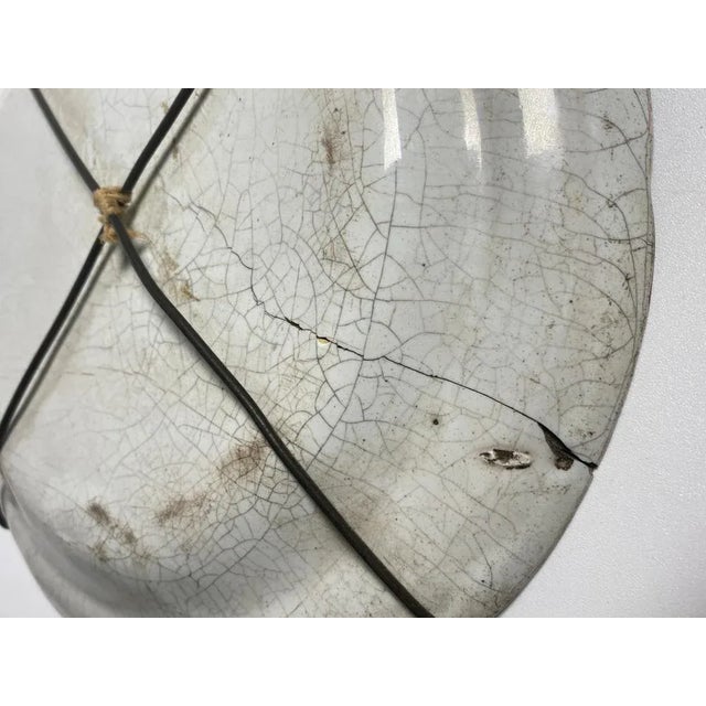 18th Century French Brown and Green Color Faience Flower Plate For Sale - Image 4 of 9