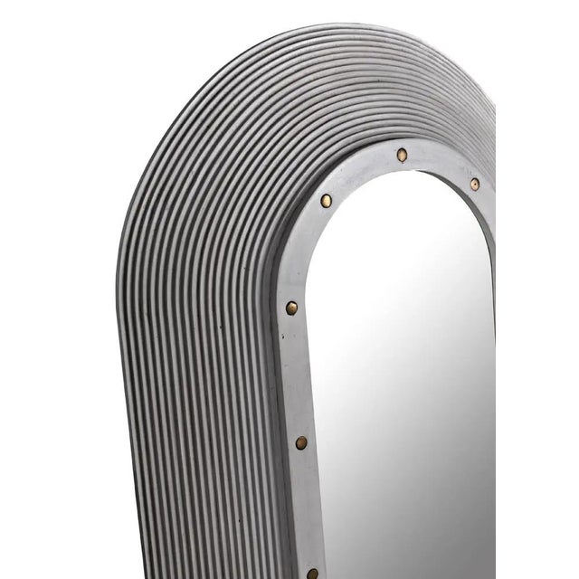 Noir Luna Mirror, White Washed For Sale - Image 4 of 5