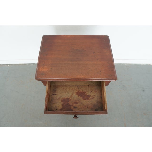 Antique American Turned Leg Side Table For Sale - Image 9 of 18