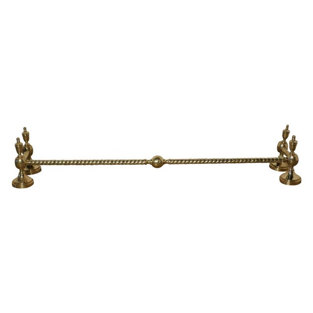 Metal Large Rope Twisted Brass Fire Surround, 1870s For Sale - Image 7 of 7