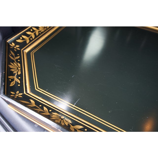 1980s Kindel Black Lacquer Tray Top Cocktail Coffee Table For Sale - Image 16 of 17