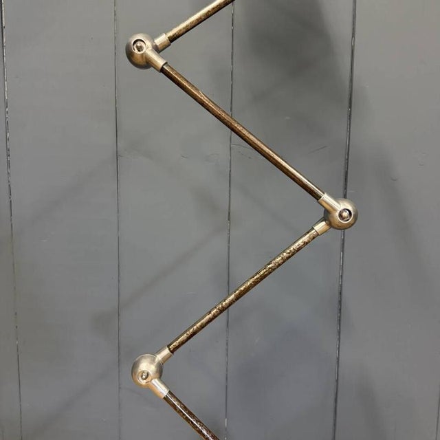 Vintage Five-Arm Floor Lamp with Green Brand Plate from Jieldé, 1950s For Sale - Image 13 of 18