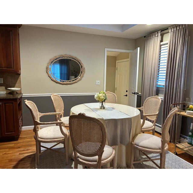 Vintage Carolina “Palm Frond” Oval Wall Mirror For Sale - Image 15 of 16