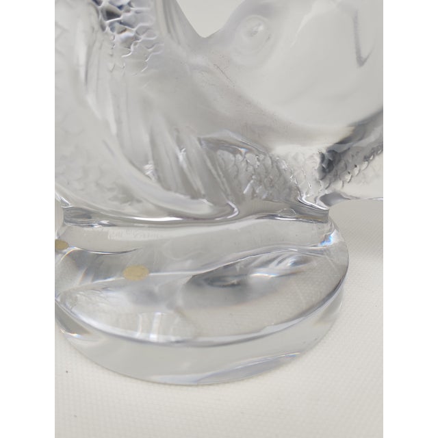 Lalique, 2 Fish, 1950s, Crystal For Sale - Image 9 of 13