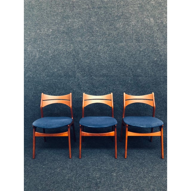Danish Teak Dining Chairs by Erik Buch for Chr. Christiansen, 1960s, Set of 7 For Sale - Image 6 of 14