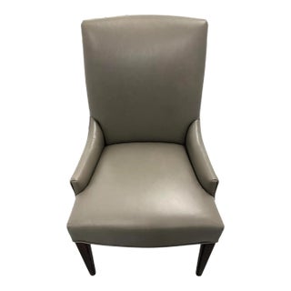 Arhaus Rhen Leather Side Arm Chair - Showroom Sample For Sale